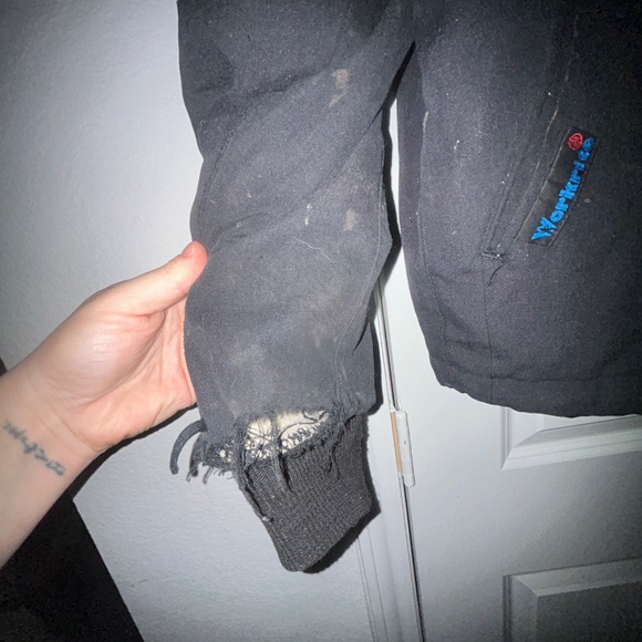 Black flame resistant winter zip up work wear extra large jacket - Picture 4 of 14